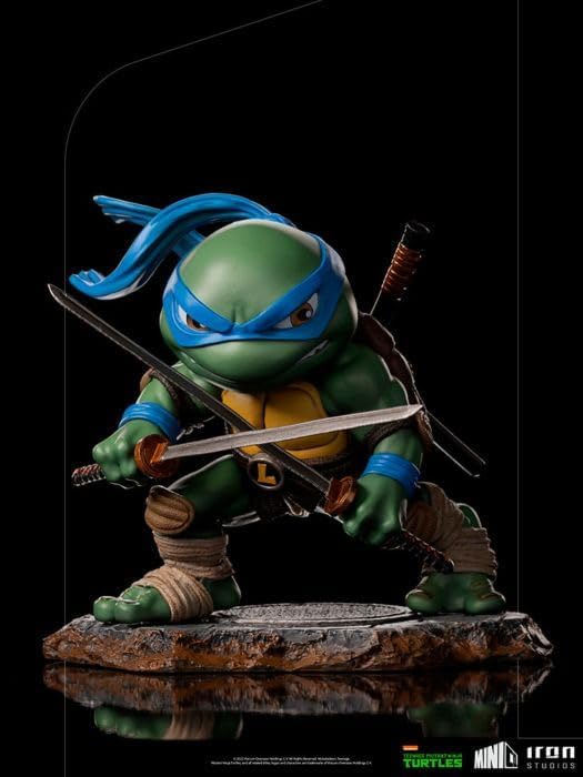 Iron Studios - MiniCo - Teenage Mutant Ninja Turtles - Leonardo Statue 15cm - flash vidéo