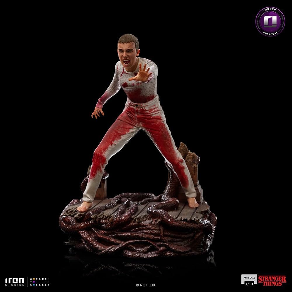 Iron Studios - Arts Scale 1/10 - Stranger Things - Eleven Statue 18cm - flash vidéo