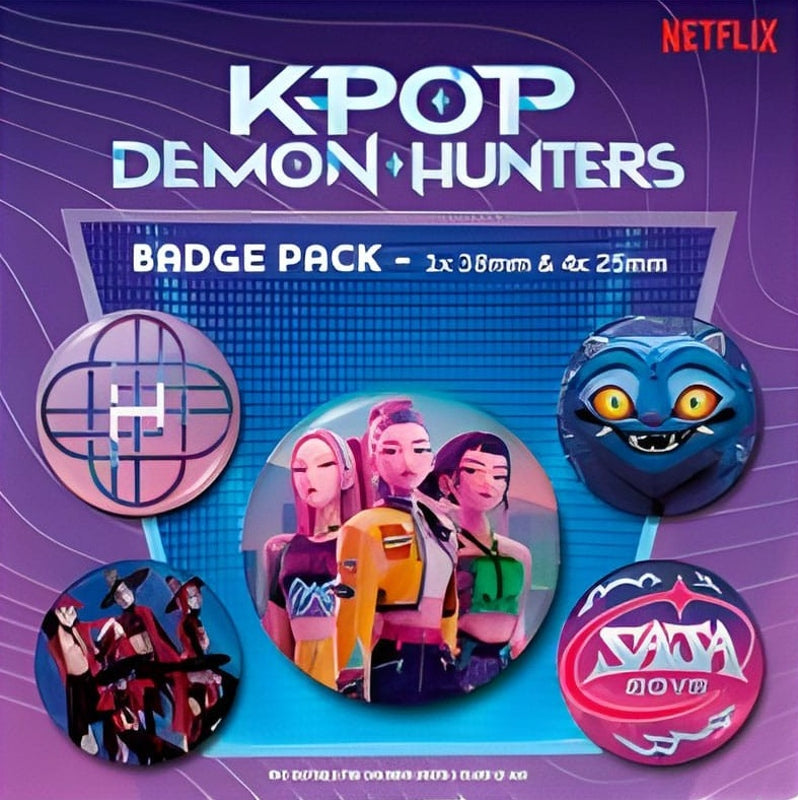 KPop Demon Hunters - Lot de 5 badges