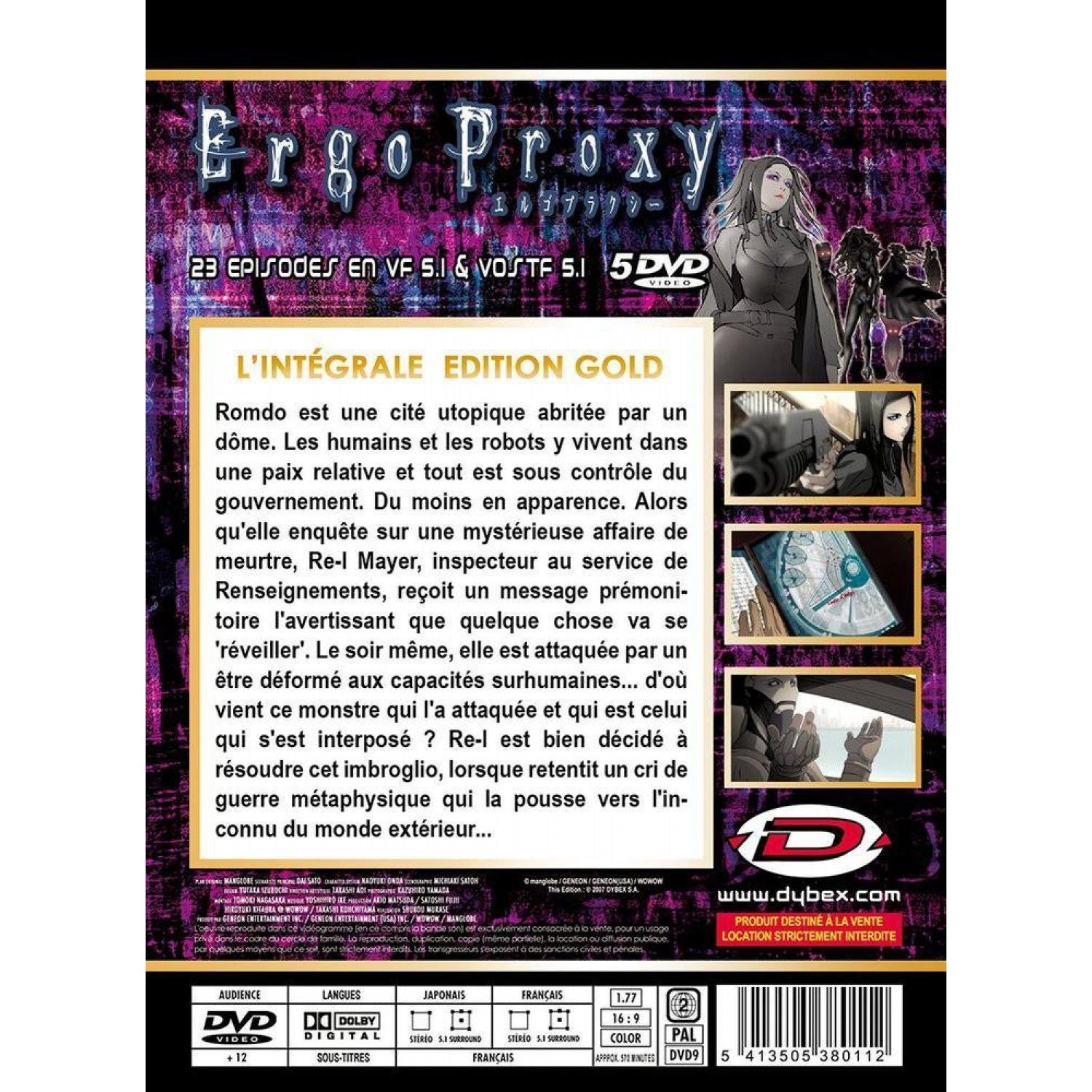 Ergo Proxy - Intégrale - Coffret DVD + Livret - Edition Gold