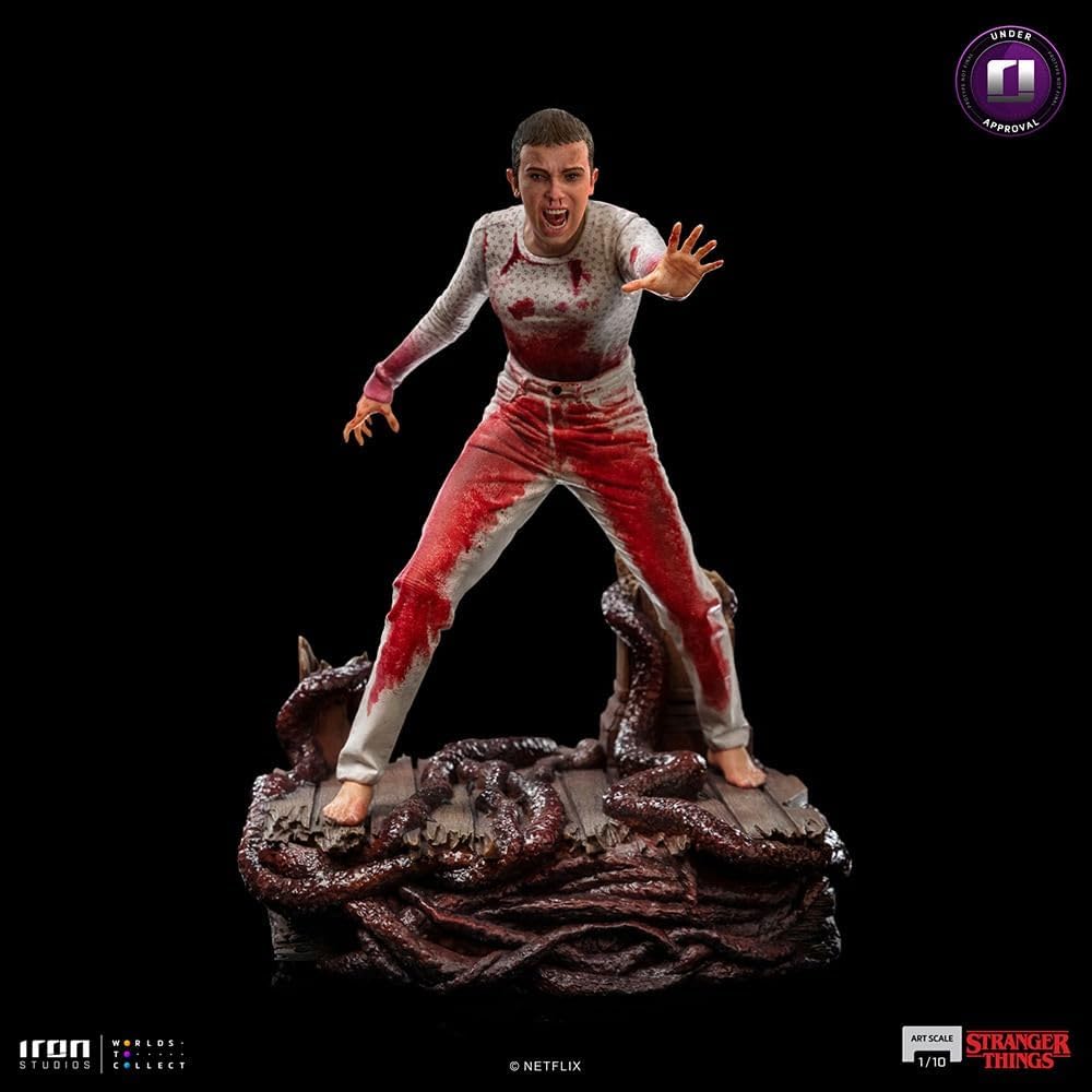 Iron Studios - Arts Scale 1/10 - Stranger Things - Eleven Statue 18cm - flash vidéo