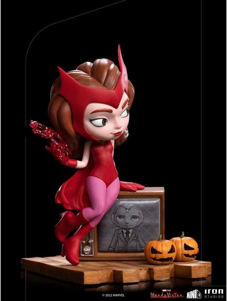 Iron Studios - MiniCo - Marvel - WandaVision - Wanda (Halloween Version) Statue 15cm - flash vidéo