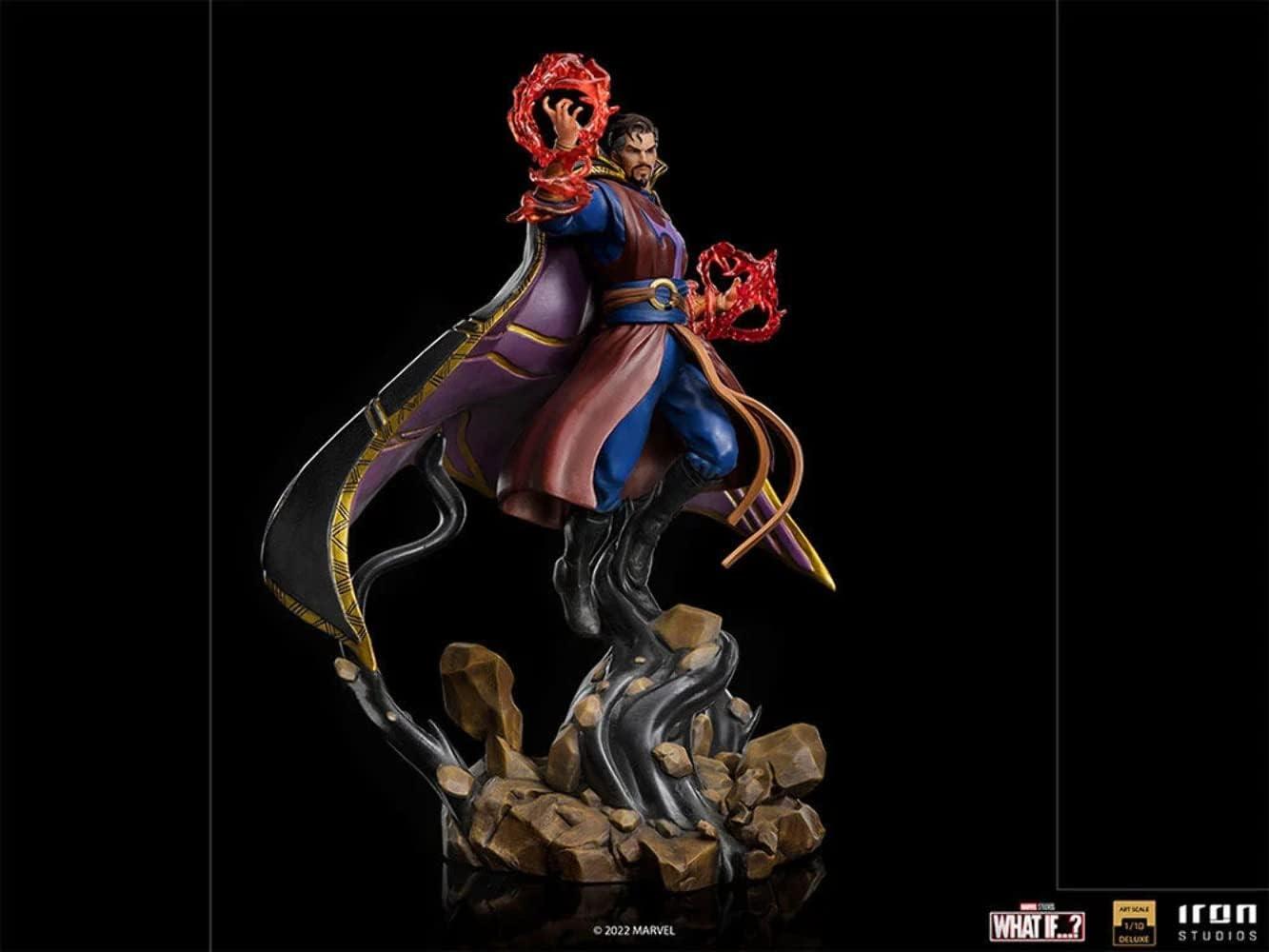 Iron Studios - Deluxe Arts Scale 1/10 - Marvel - What If...? - Doctor Strange Supreme Statue 27cm - flash vidéo