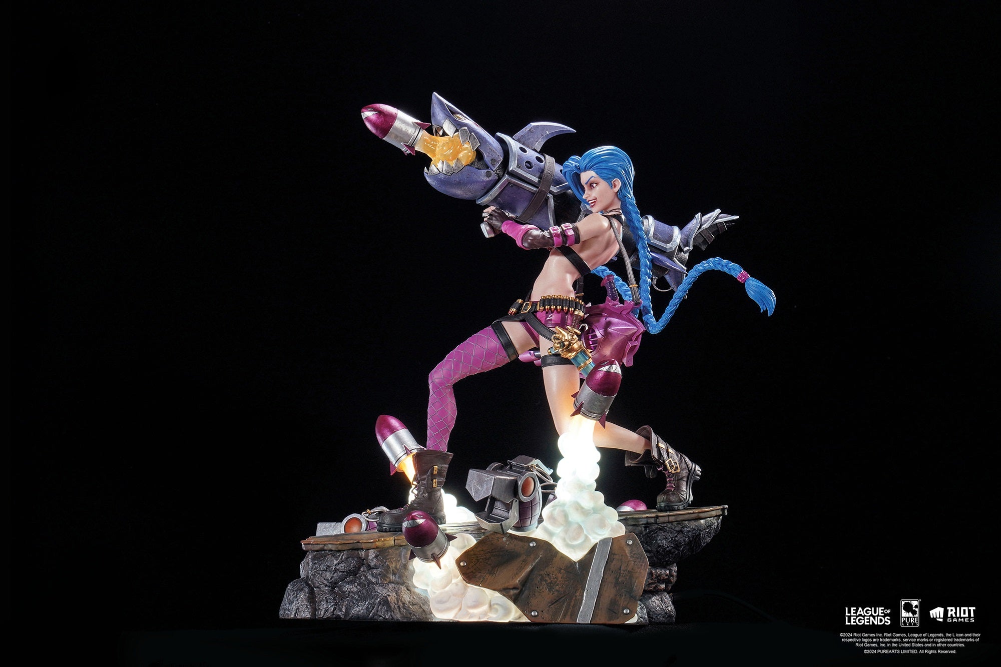 PureArts - 1:6 Scale Statues - League Of Legends - Jinx Statue 31cm - flash vidéo