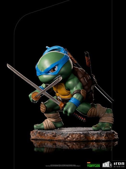 Iron Studios - MiniCo - Teenage Mutant Ninja Turtles - Leonardo Statue 15cm - flash vidéo