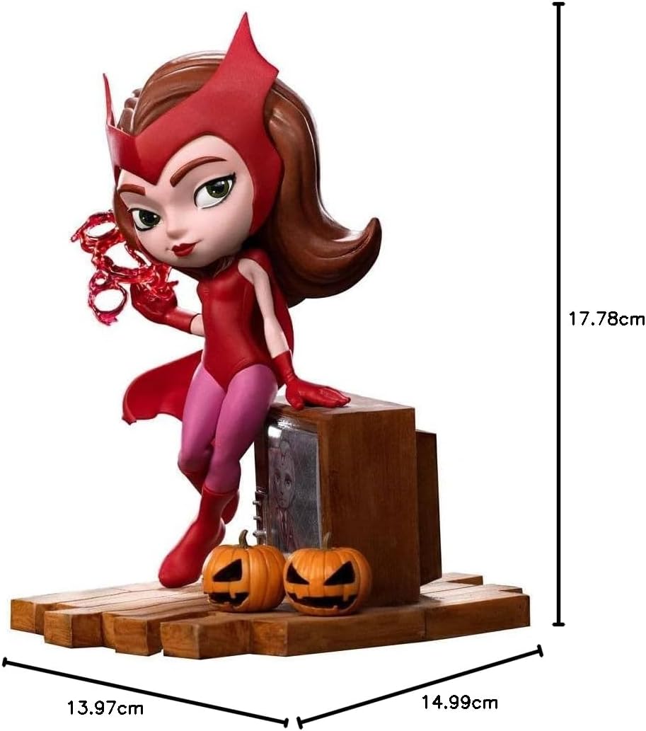 Iron Studios - MiniCo - Marvel - WandaVision - Wanda (Halloween Version) Statue 15cm - flash vidéo