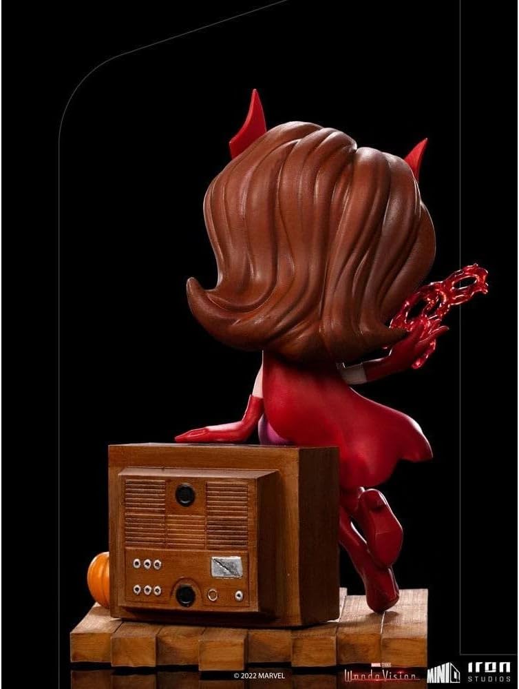 Iron Studios - MiniCo - Marvel - WandaVision - Wanda (Halloween Version) Statue 15cm - flash vidéo