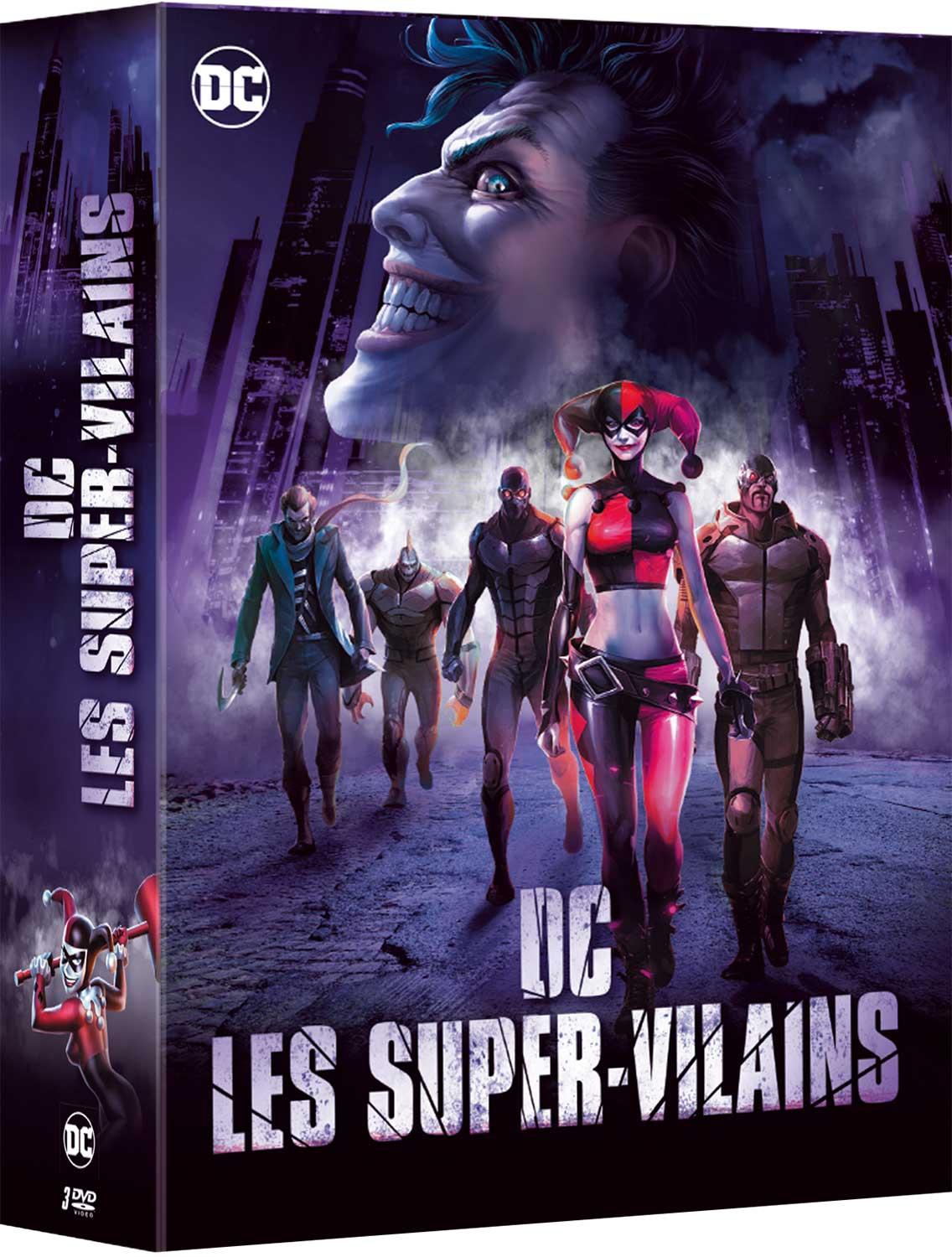 DC Les Super-Vilains - Coffret : Batman : The Killing Joke + Batman : Assaut sur Arkham + Batman et Harley Quinn [DVD]