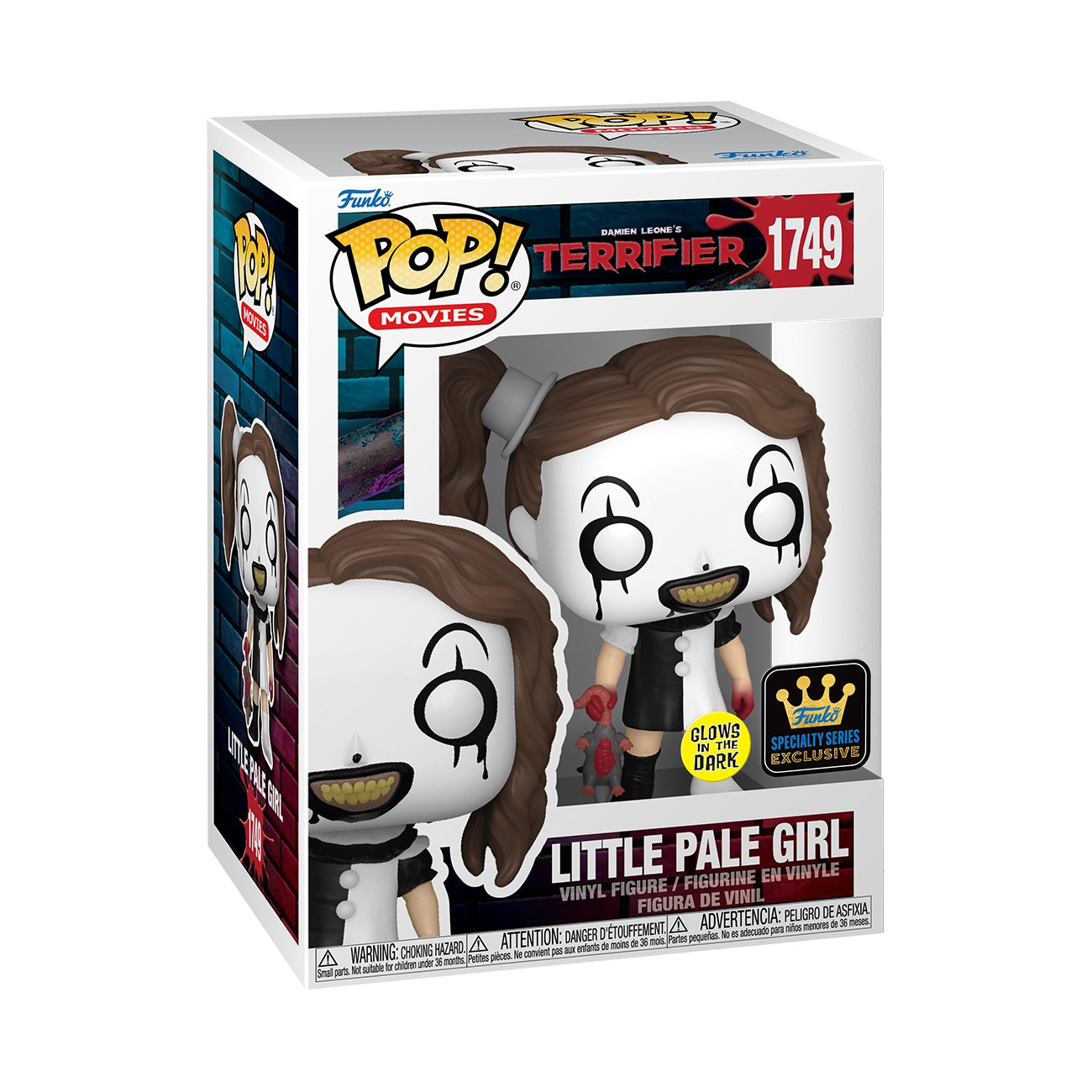 Funko Pop! Movies: Terrifier - Little Pale Girl (Glow in the Dark) - flash vidéo