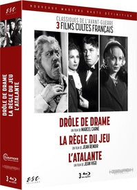 Classiques de l'avant-guerre : Drôle de Drame + La règle du Jeu + L'Atalante [Blu-ray]
