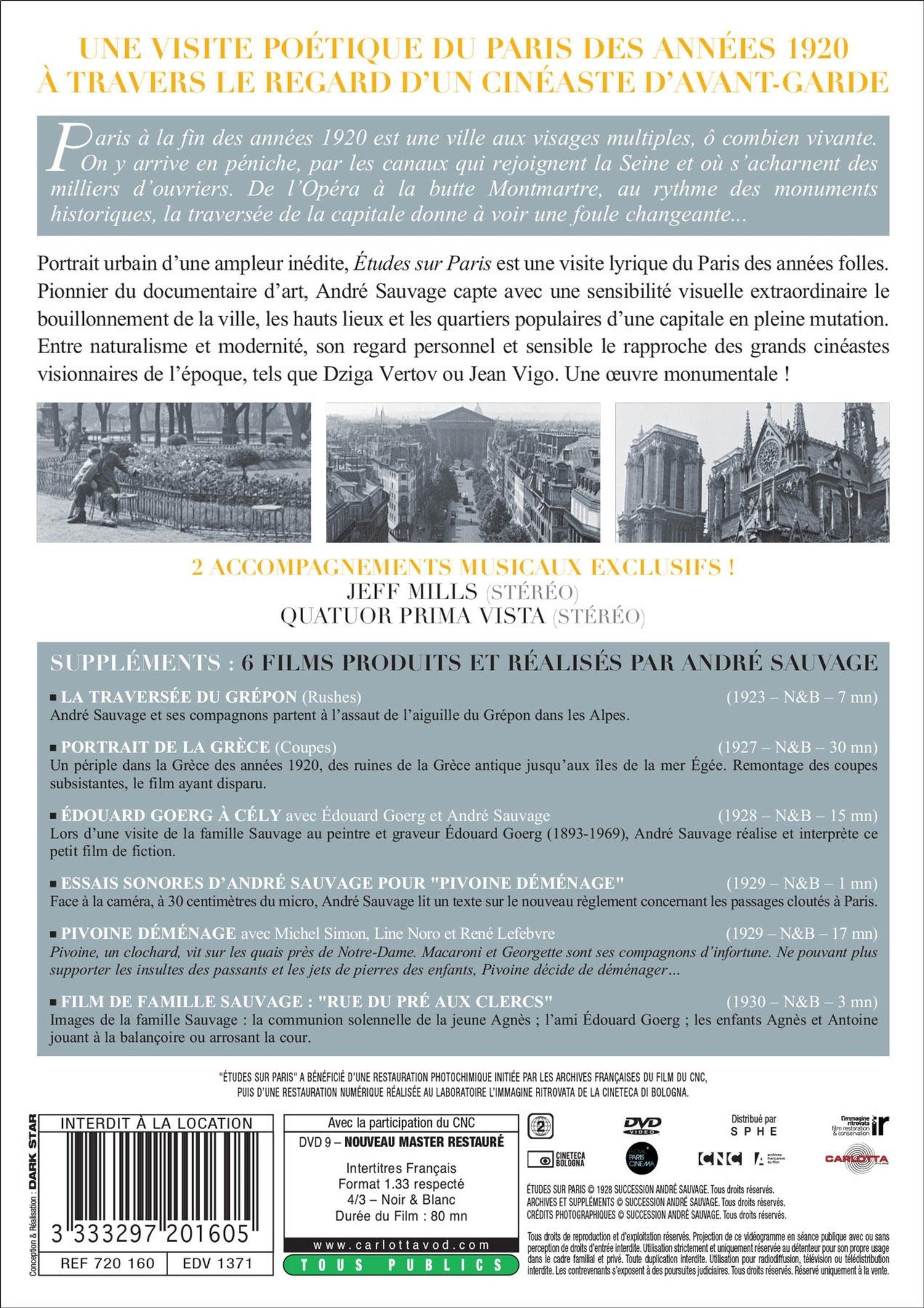 Études sur Paris [DVD]