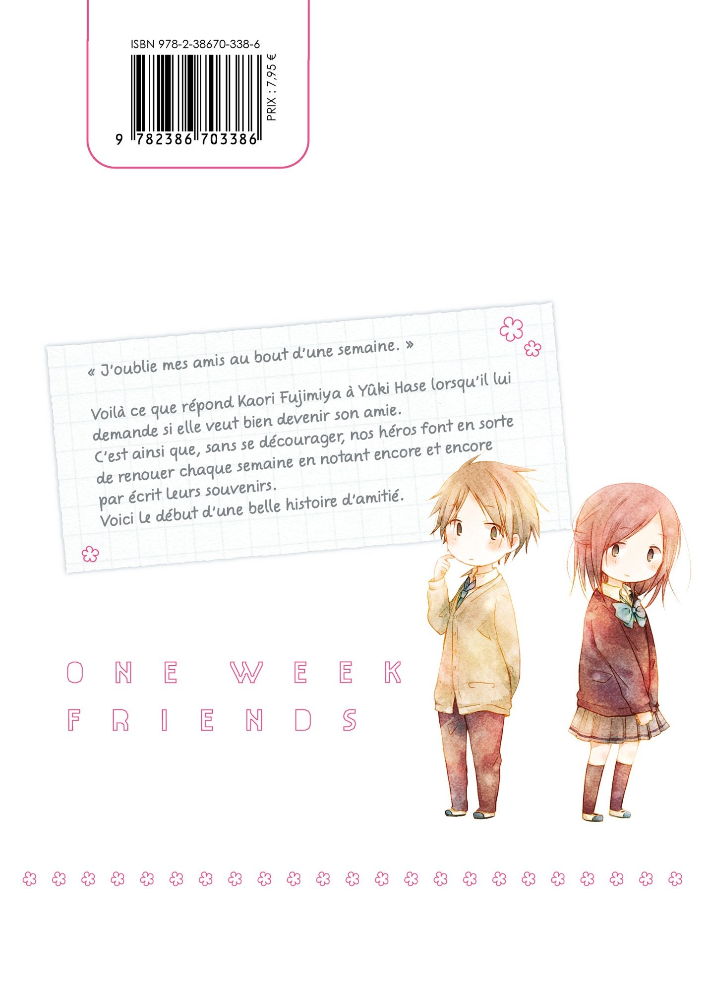 One week friends - Tome 01 - Livre (Manga)