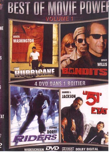 Coffret Best Of Movie Power Vol. 1 : The Hurricane / Bandits / Riders / Le 51e Etat [DVD]