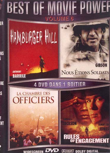 Best of Movie Power, vol. 6 : hamburger hill ; nous étions soldats ; la chambre des officiers ; l'enfer du devoir [DVD]