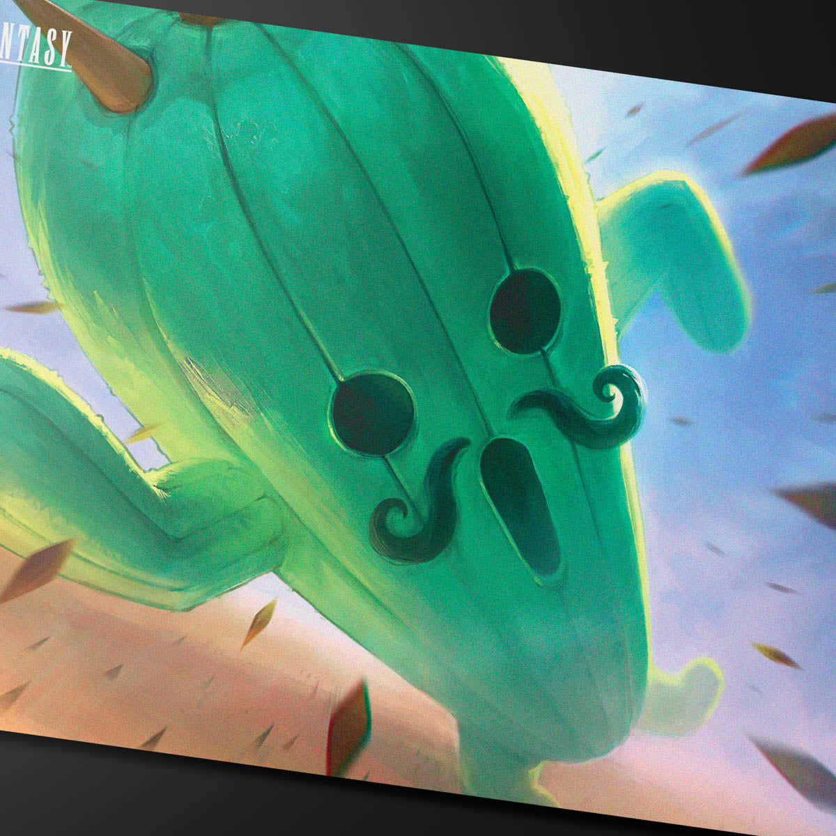 Ultra Pro - Magic: The Gathering - Universes Beyond: Final Fantasy - Tapis de jeu Jumbo Cactuar