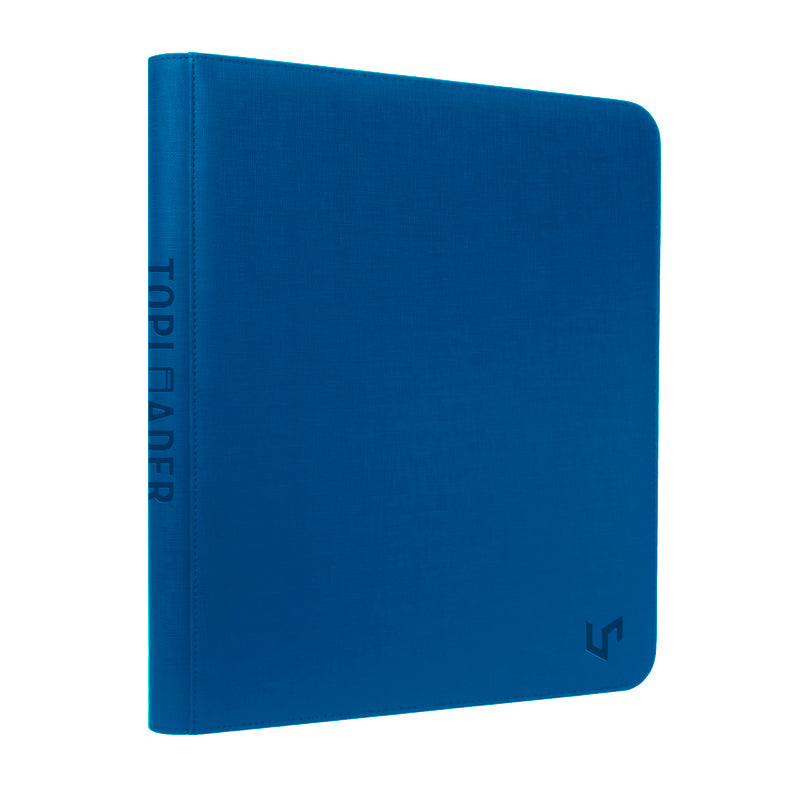 Ultra Pro - Classeur Pro-Binder haut de gamme à fermeture éclair à 9 pochettes TOPLOADER bleu