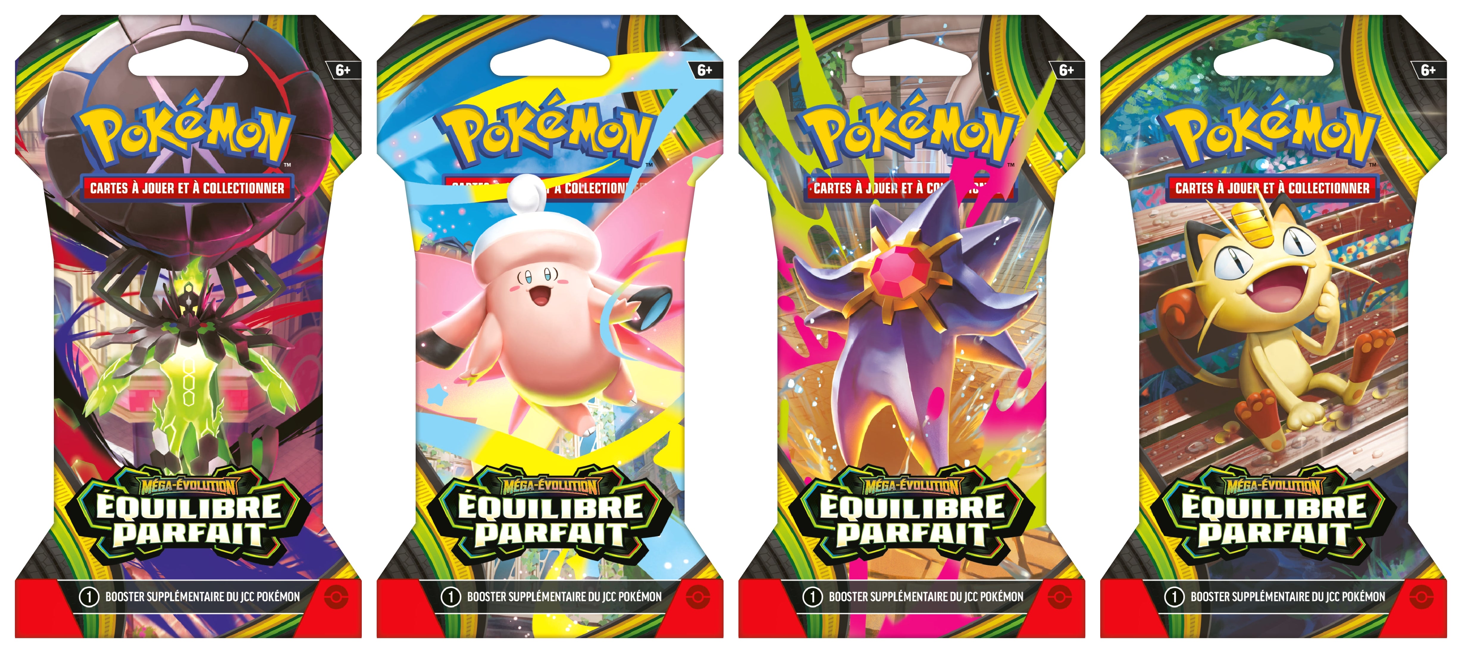 Pokémon JCC : Pack de Booster sous blister Méga-Évolution - ME03 Équilibre Parfait (1 blister aléatoire)