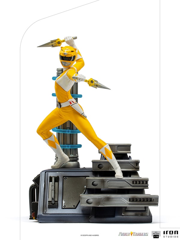 Iron Studios - BDS Arts Scale 1/10 - Mighty Morphin Power Rangers - Yellow Ranger Statue 19cm