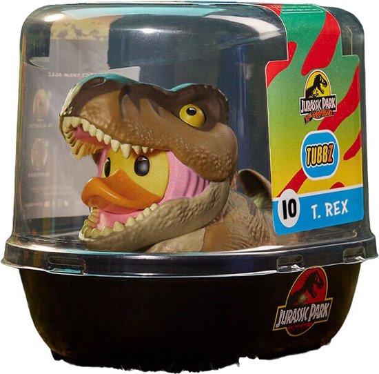 TUBBZ Canard de bain - Jurassic Park - T-Rex (Taille Standard) (Première Édition)