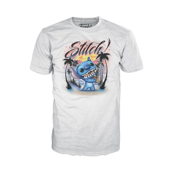 Funko Pop! & Tee: Lilo & Stitch - Ukulele Stitch (Flocked) - M - flash vidéo