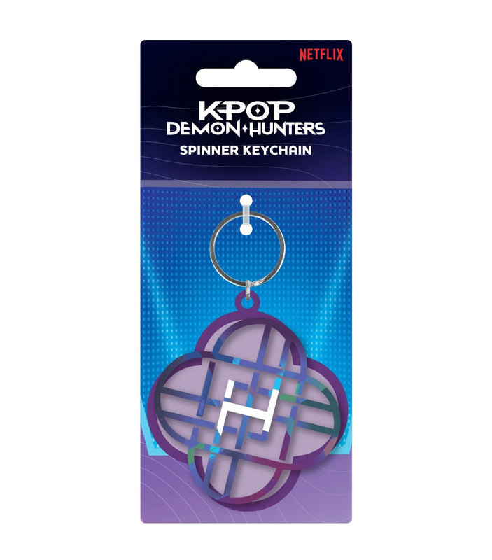 KPop Demon Hunters - Porte-clés spinner Logo de Huntrix