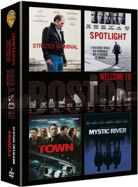 Coffret Welcome To Boston : Strictly Criminal + Spotlight + The Town + Mystic River [DVD]