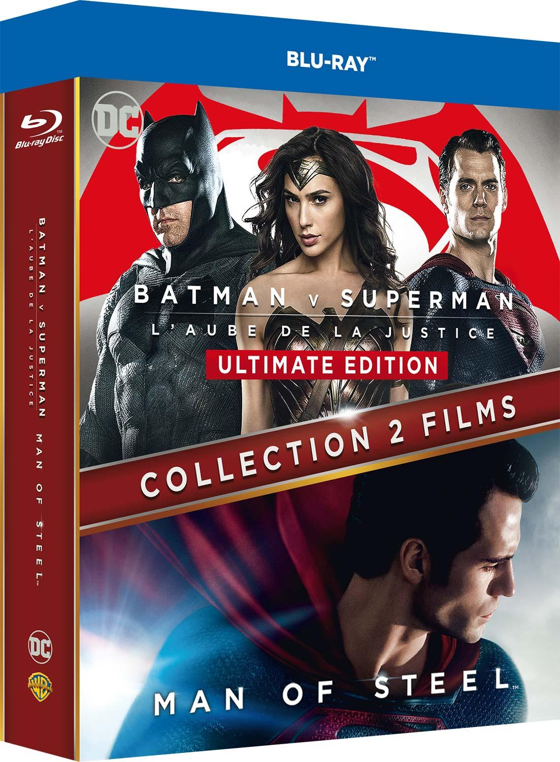 Collection 2 films : Batman v Superman : L'aube de la justice + Man of Steel [Blu-ray]