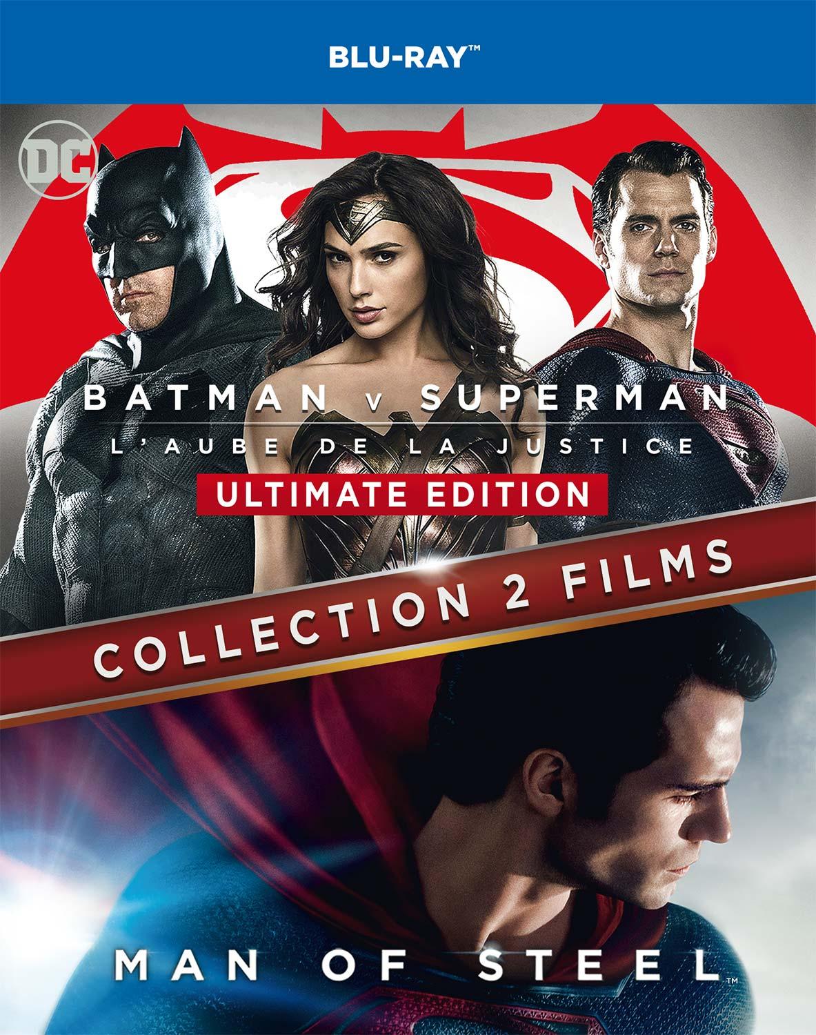 Collection 2 films : Batman v Superman : L'aube de la justice + Man of Steel [Blu-ray]