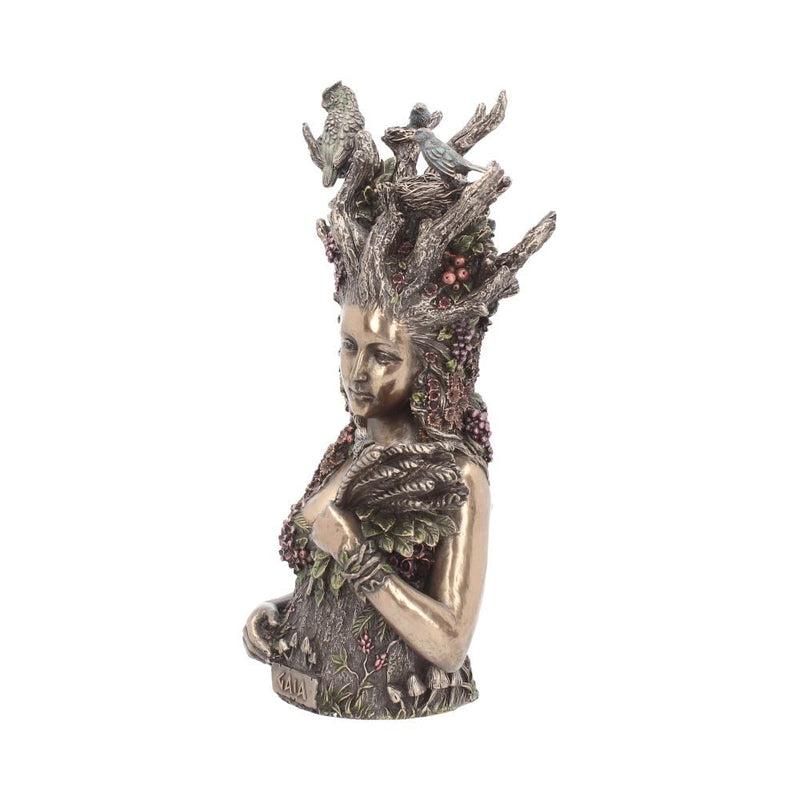 Mother Earth - Buste couleur bronze de la Terre Mère Gaia 26cm