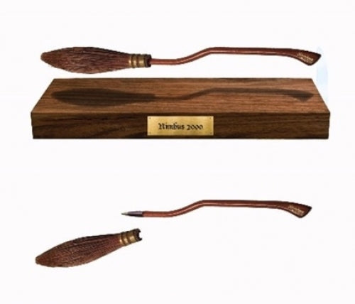 Harry Potter - Stylo en forme de balai Nimbus 2000 en lévitation