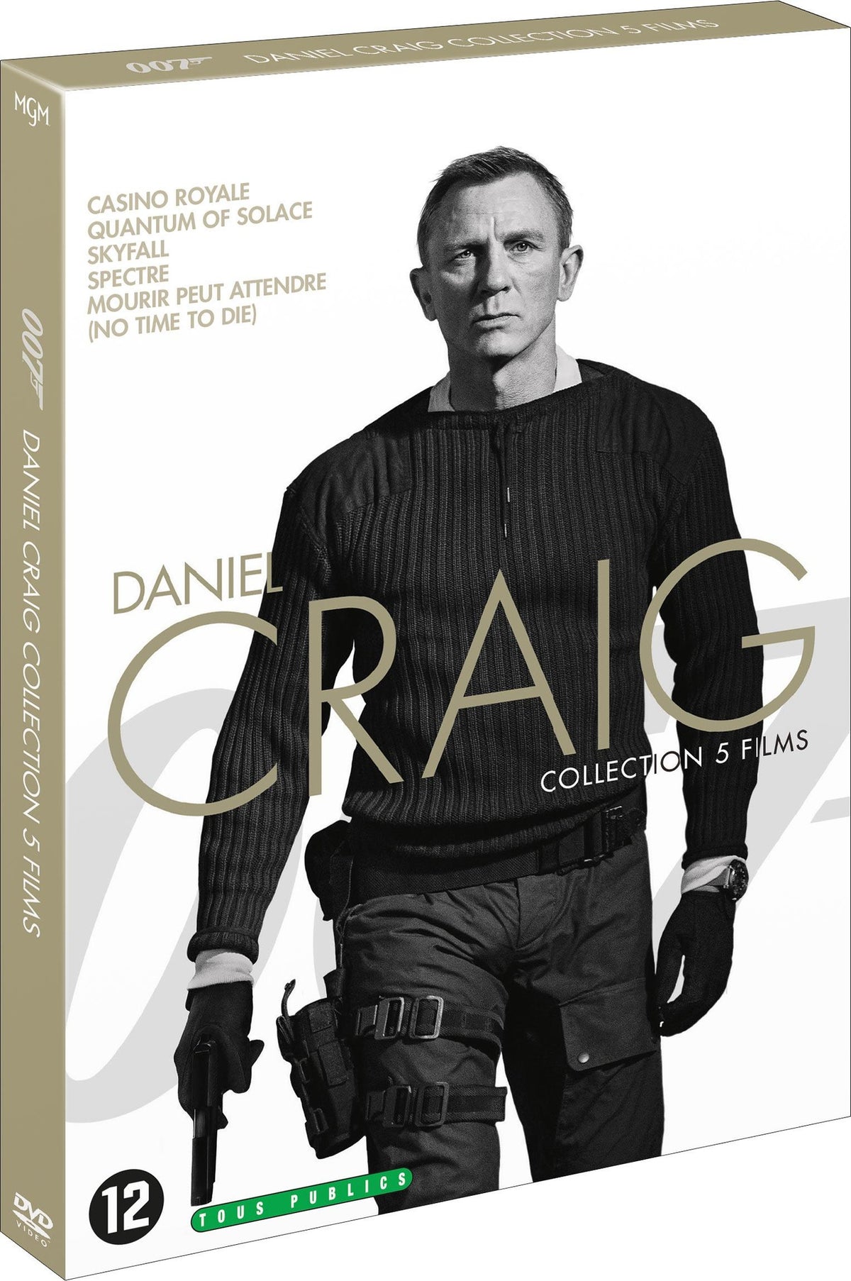 James Bond 007 - La collection Daniel Craig : Casino Royale + Quantum of Solace + Skyfall + Spectre + Mourir peut attendre [DVD]
