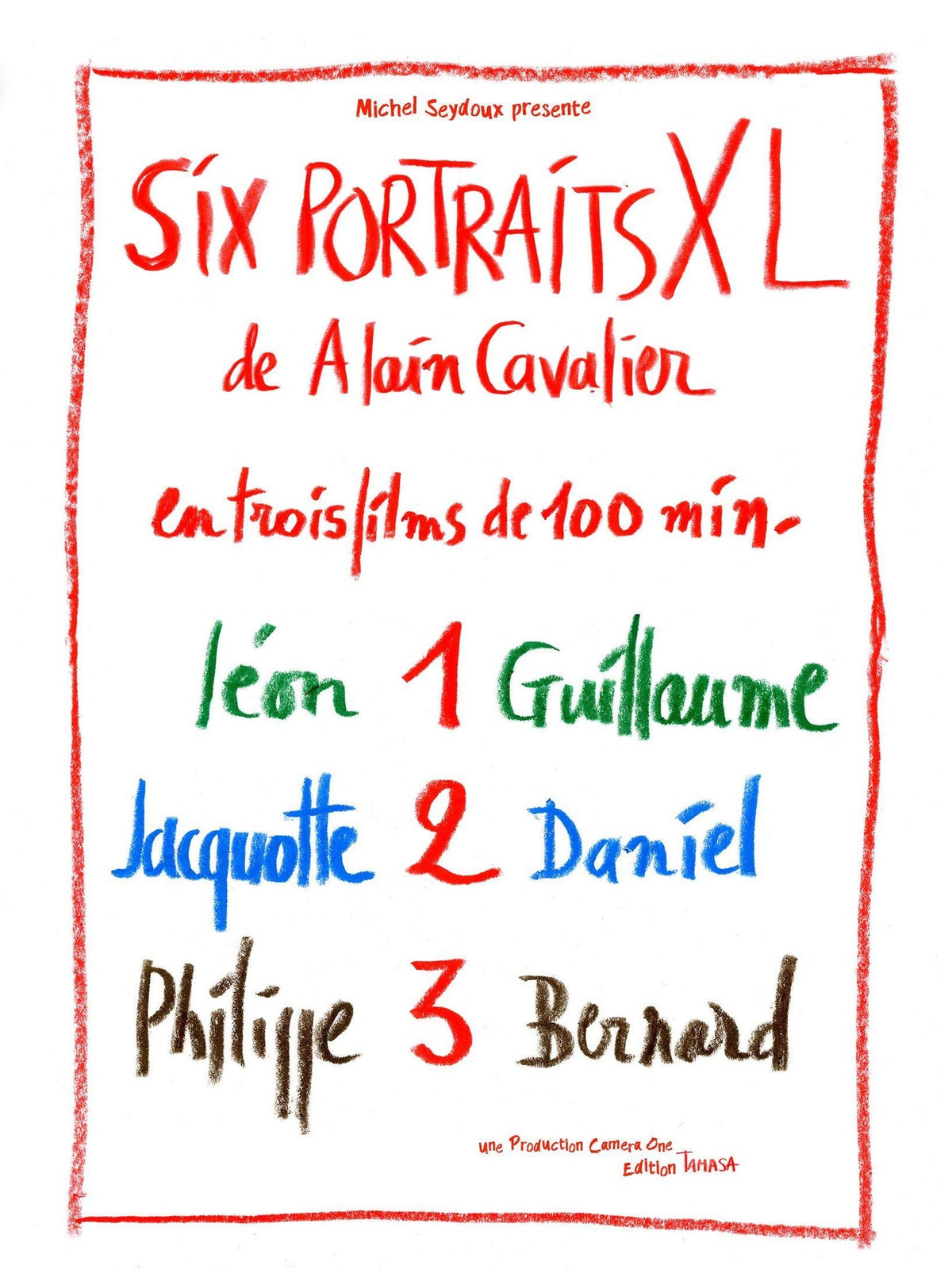Six Portraits XL de Alain Cavalier : Léon et Guillaume + Jacquotte et Daniel + Philippe et Bernard [DVD]