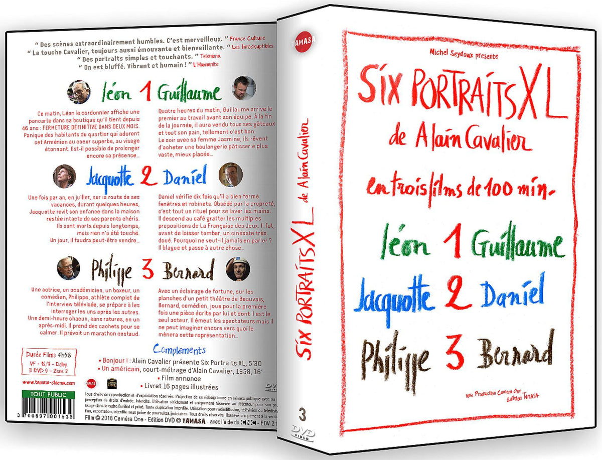 Six Portraits XL de Alain Cavalier : Léon et Guillaume + Jacquotte et Daniel + Philippe et Bernard [DVD]