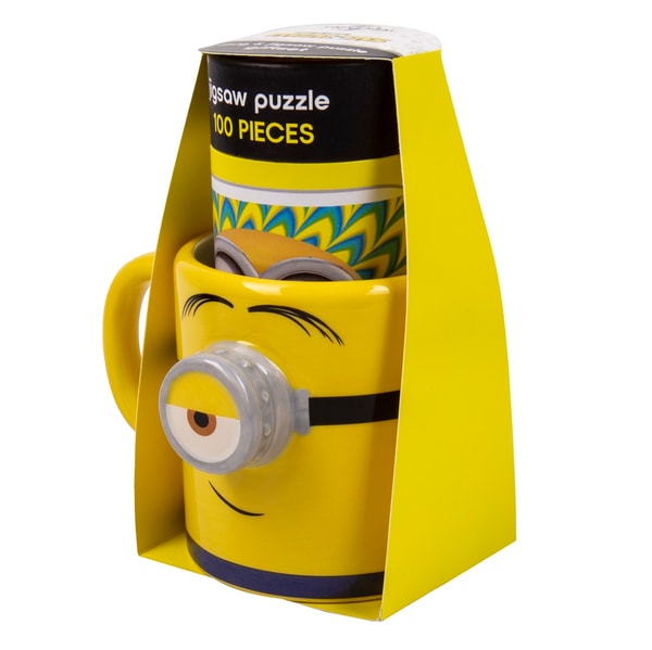 Minions - Coffret Mug 3D Stuart et puzzle - flash vidéo