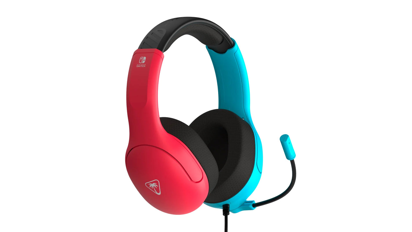 Turtle Beach - Casque de jeu filaire Airlite Fit Rouge et Bleu pour Nintendo Switch, Switch Lite et Switch modèle OLED