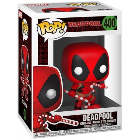 Funko Pop! Marvel: Holiday Deadpool (with Candy Canes)