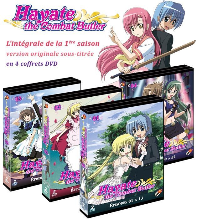 Hayate the combat Butler - Intégrale (Saison 1) - Pack 4 Coffrets (8 DVD)