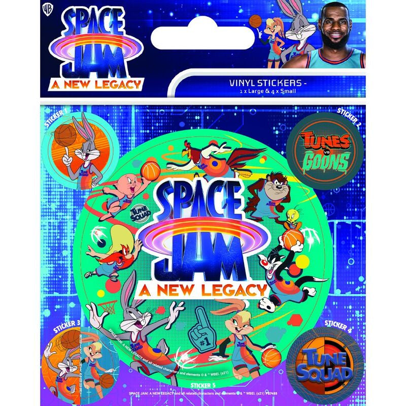 Warner Bros - Space Jam : Nouvelle Ère - Autocollants Vinyles "Old School Jam"