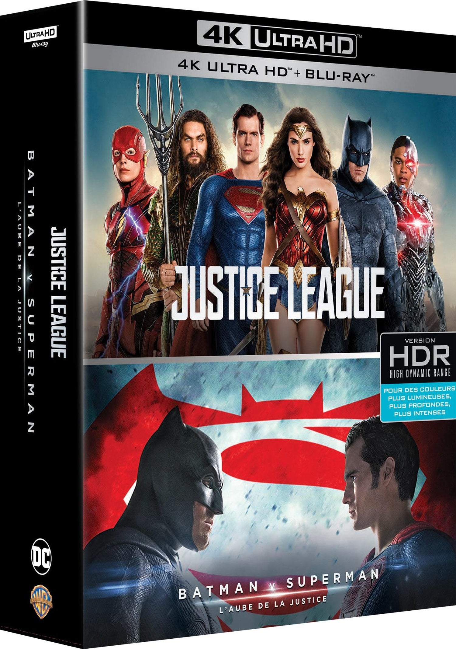 DC Universe - Coffret 2 films : Justice League + Batman v Superman : L'aube de la justice [4K Ultra HD]
