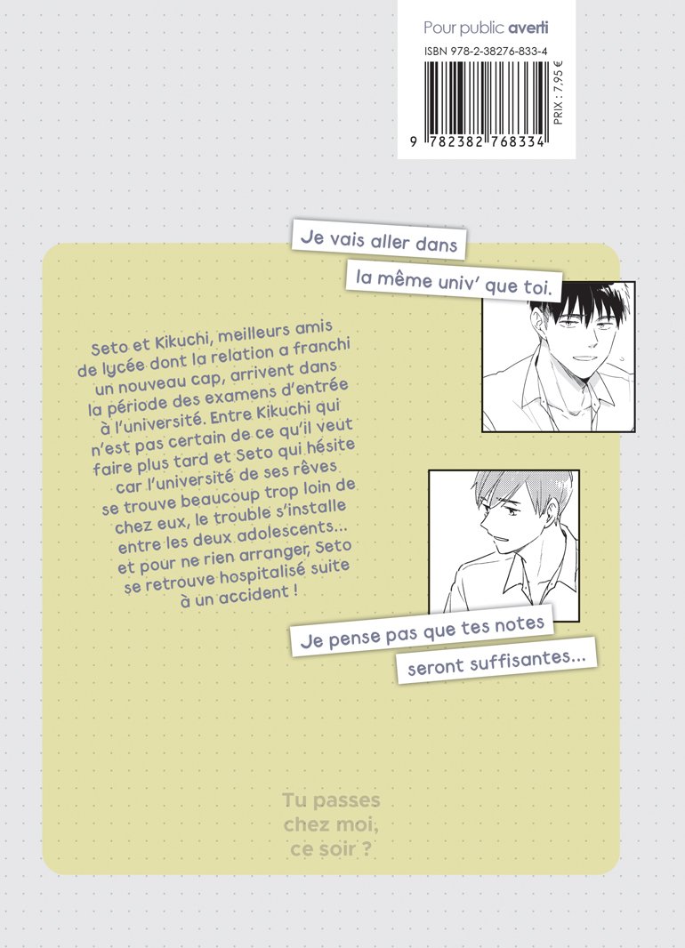 Tu passes chez moi, ce soir ? - Tome 02 - Livre (Manga) - Yaoi - Hana Book