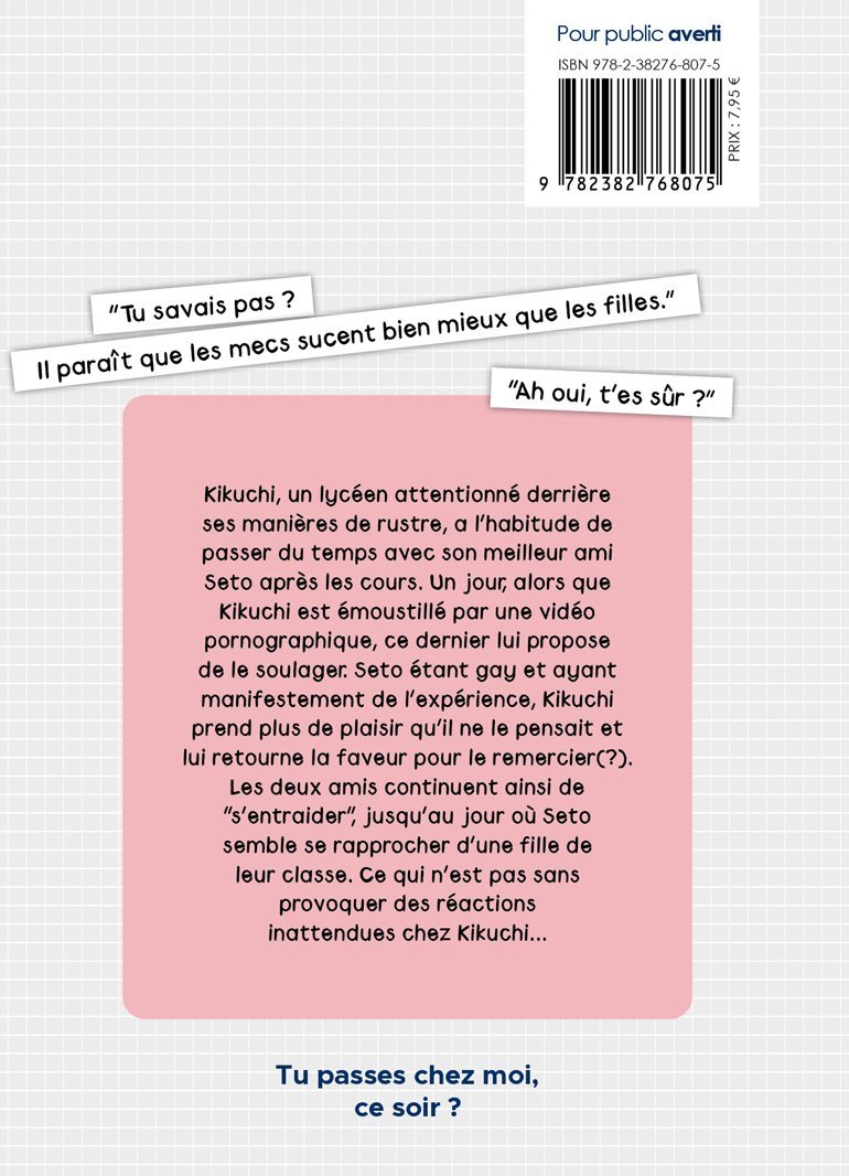 Tu passes chez moi, ce soir ? - Tome 01 - Livre (Manga) - Yaoi - Hana Book