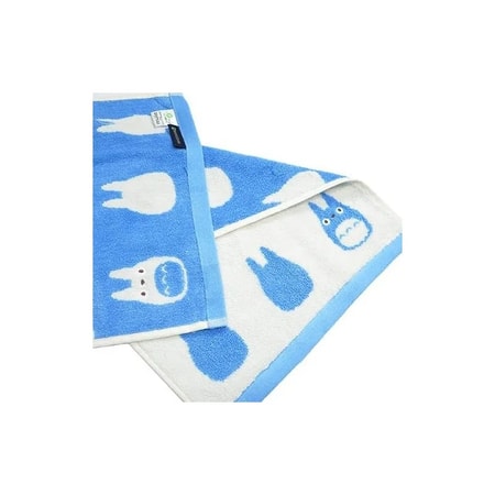 Mon Voisin Totoro - Mini serviette Silhouette de Totoro Bleu 33x36 cm - flash vidéo