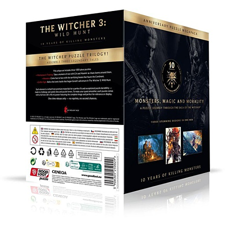 Good Loot Puzzle - The Witcher 3: Wild Hunt - Puzzle "10 Years of Killing Monsters" 3 x 1000pcs