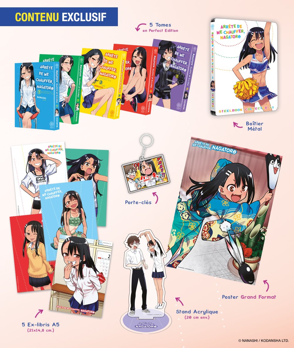 Arrête de me chauffer Nagatoro ! Partie 1 - Coffret Édition limitée numéroté (tomes 1 à 5)