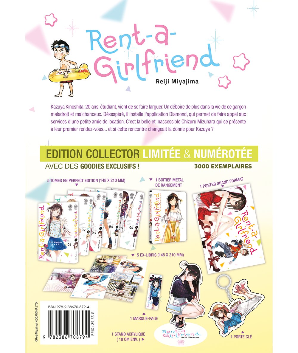 Rent-A-Girlfriend - Partie 1 - Coffret Édition limitée numéroté (tomes 1 à 5)