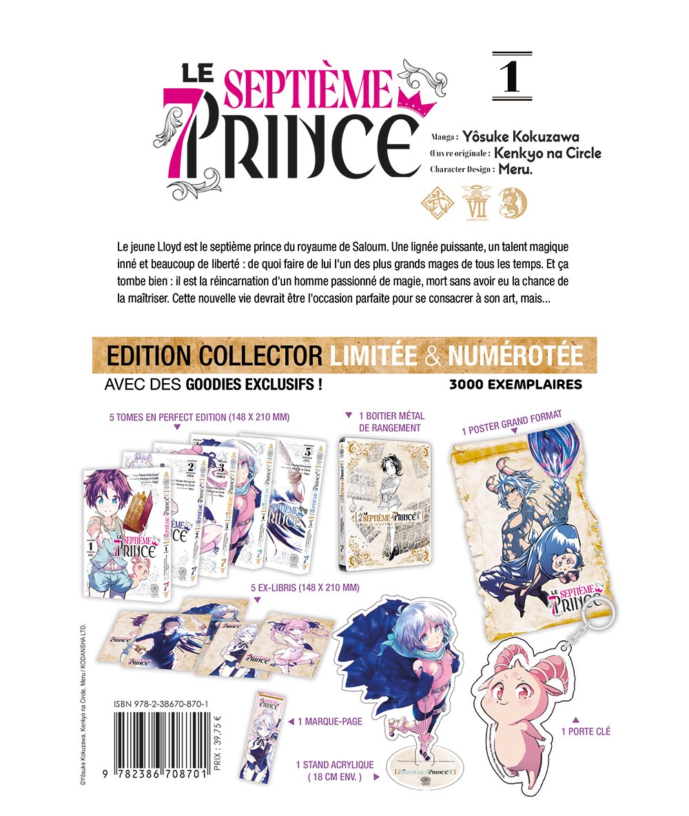Le septième prince - Partie 1 - Coffret Édition limitée numéroté (tomes 1 à 5)