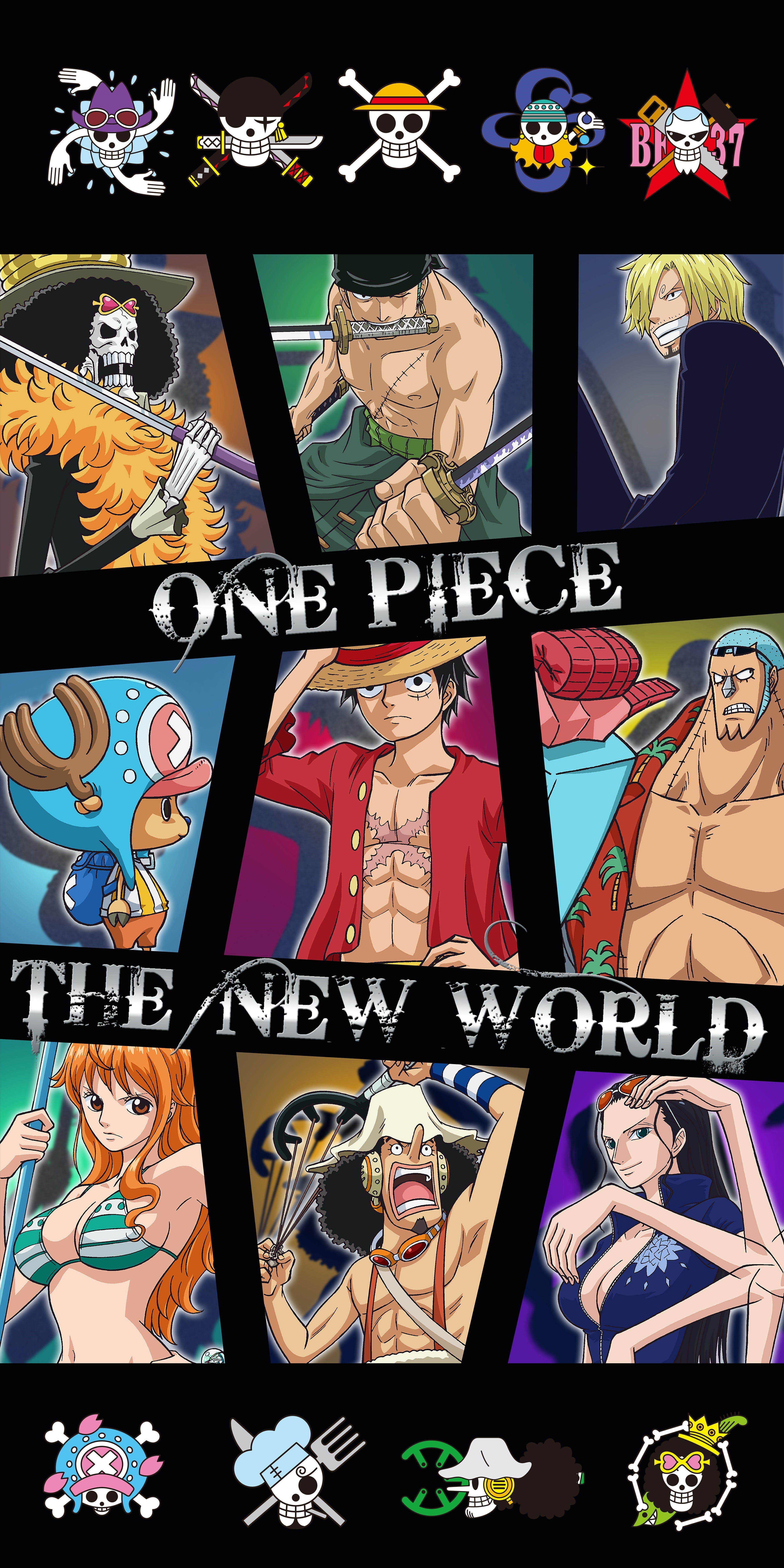 One Piece - Serviette de plage en microfibre "The New World" (140x70cm) - flash vidéo