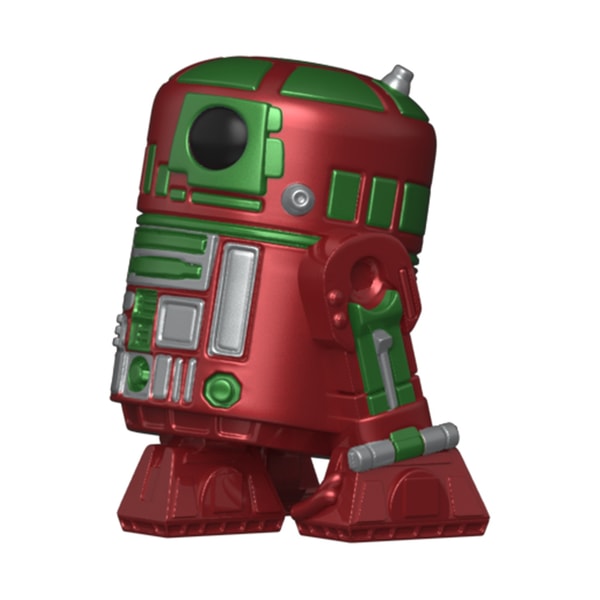 Funko Pocket Pop! & Tee: Star Wars - Holiday R2-D2 (Metallic) - L - flash vidéo