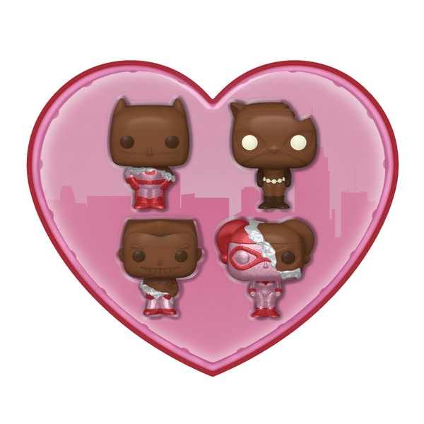 Funko Pocket Pop! Keychain 4-Pack: DC Comics - Valentines Chocolate Box