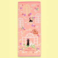 Ghibli - Kiki la petite sorcière - Serviette Natsu Jiji Douce rose 34x80cm